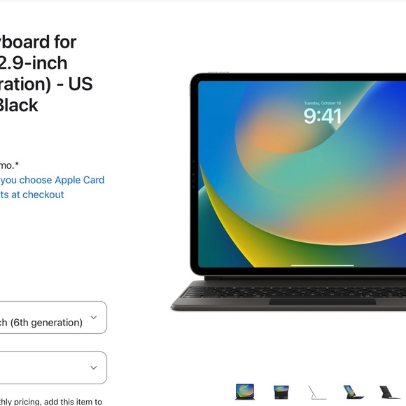 Apple GEN6 (2023) Black Magic Keyboard. Perfect condition, hardly used. $250 - Picture 3 of 12